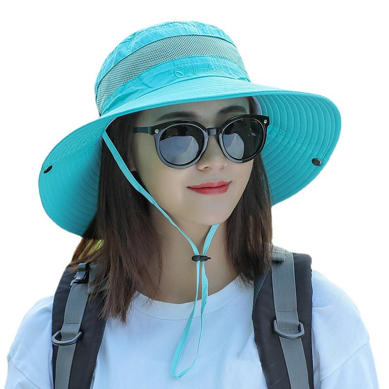 Wholesale Polyester Outdoor Sun Visor Hat Couple Bucket Hat Mountaineering Hat